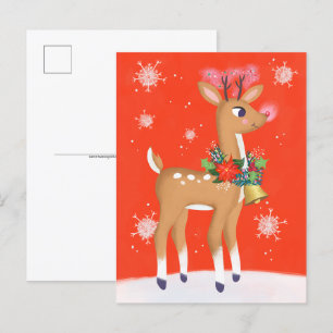 Rudolph Das Rotnasen-Rentier Postkarte