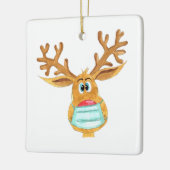 Rudolph der Maskenmaske Keramikornament (Links)