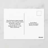 Rudolph der Rotnasen-Rentiere Postkarte (Rückseite)