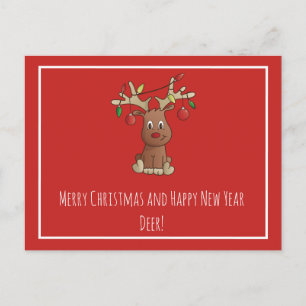 Rudolph der Rotnasen-Rentiere Postkarte