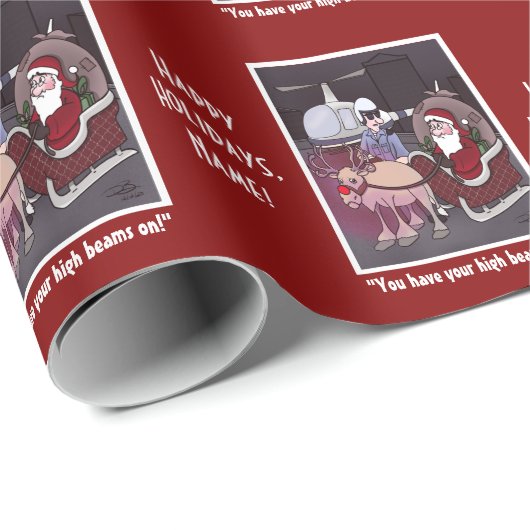 Rudolph des roten Papiers Geschenkpapier (Rolleneckpunkt)