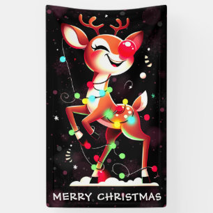Rudolph Die Rotnase Rentier Weihnachten Banner