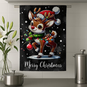 Rudolph Die Rotnase Rentier Weihnachten Geschirrtuch