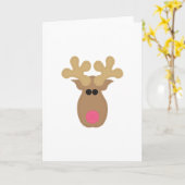 Rudolph Face Karte (Gelbe Blume)