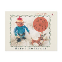 Rudolph & Friends Holiday Postcard (leere Rückseit