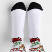 Rudolph Frohe Weihnachten - Crew Socken (Oben)