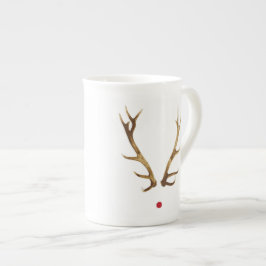 Rudolph-Geweih-Tasse Porzellantasse