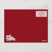 Rudolph got krank in dieser Saison lustige Postkar Postkarte (Rückseite)