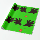 Rudolph Green Wrapping Paper Geschenkpapier (Ungerollt)