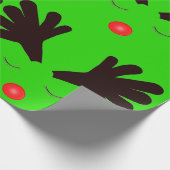 Rudolph Green Wrapping Paper Geschenkpapier (Ecke)