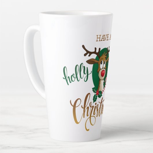 Rudolph Holly Jolly Christmas Milchtasse (Linke Ecke)