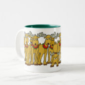 Rudolph ist eine Ziege, Stil 3 Zweifarbige Tasse (Vorderseite Links)