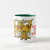Rudolph ist eine Ziege, Stil 3 Zweifarbige Tasse (Mittel)