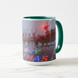 Rudolph kein Wort Weihnachtstasse KI verwendet Tasse
