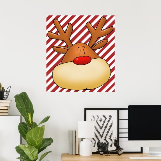 Rudolph-Kopfposter Poster (Heimbüro)