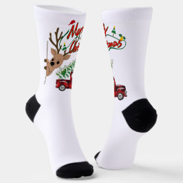 Rudolph Merry Christmas - Crew Socks Socken