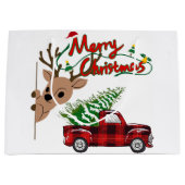 Rudolph Merry Christmas - Gift Bag Große Geschenktüte (Vorderseite)