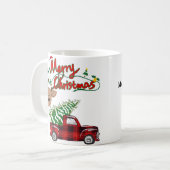 Rudolph Merry Christmas - Personalized Mug Kaffeetasse (Vorderseite Links)
