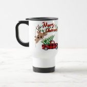 Rudolph Merry Christmas - Personalized Travel Mug Reisebecher (Links)