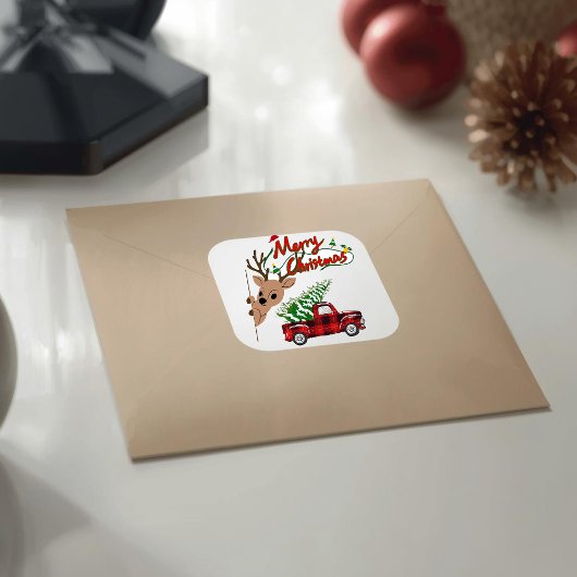 Rudolph Merry Christmas - Sticker