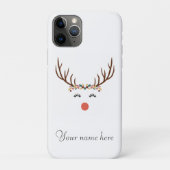 Rudolph mit Blume Crown Case-Mate iPhone Hülle (Rückseite)