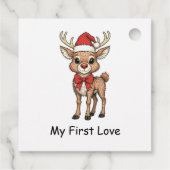 Rudolph mit der roten Nase Geschenkanhänger (Rückseite)