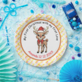 Rudolph mit der roten Nase Pappteller (Party)