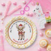 Rudolph mit der roten Nase Pappteller (Party)