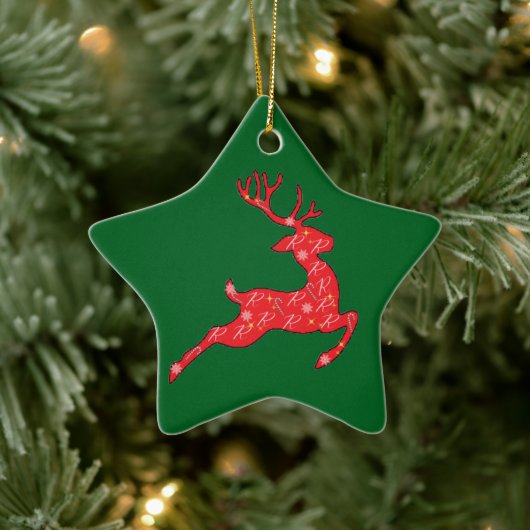 Rudolph Ornament Green , Rosa, Blau... (Baum)