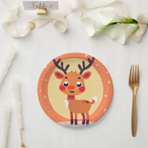 Rudolph Paper Plate Pappteller