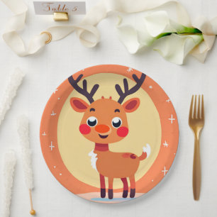 Rudolph Paper Plate Pappteller