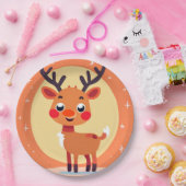 Rudolph Paper Plate Pappteller (Party)