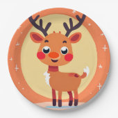 Rudolph Paper Plate Pappteller (Vorderseite)