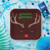 Rudolph Paper-Teller der Jahreszeit Pappteller (Party)