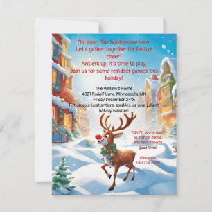 Rudolph Party Einladung