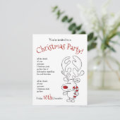 Rudolph Party Einladung (Stehend Vorderseite)
