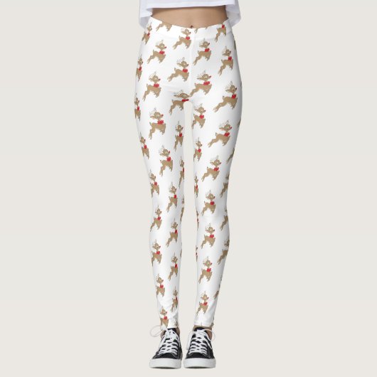 Rudolph Pattern Leggings (Vorderseite)