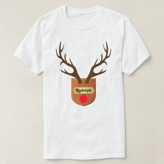 Rudolph Plaque T - Shirt (Design vorne)