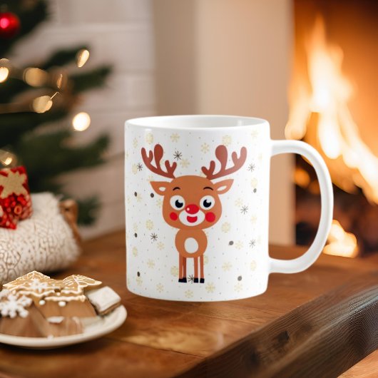 Rudolph Red Nose Reindeer Coffee Tasse