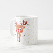 Rudolph Red Nose Reindeer Coffee Tasse (Vorderseite Links)