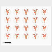 Rudolph Red Nose Reindeer Sticker (Blatt)