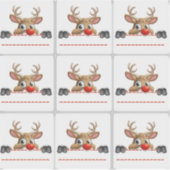 Rudolph Red Nose Reindeer Sticker labels (Vorderseite)