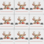 Rudolph Red Nose Reindeer Sticker labels (Vorderseite)