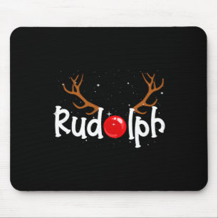 Rudolph Red Nose Reindeer Weihnachtsspass Mousepad