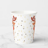 Rudolph Red Nose Rentier Papierbecher (Links)