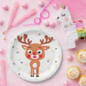 Rudolph Red Nose Rentier Papierplatte Pappteller (Party)
