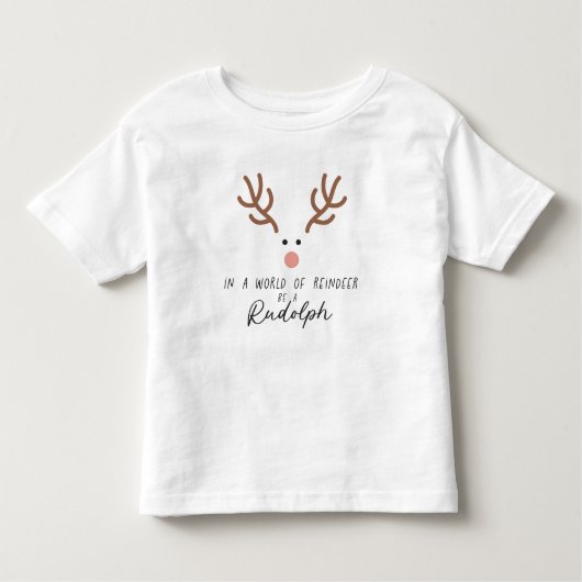 Rudolph Red Nosed Reindeer Fun Kleinkind T-shirt (Vorderseite)