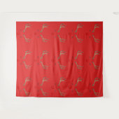 Rudolph Red Tapestry Wandteppich (Vorderseite (Horizontal))