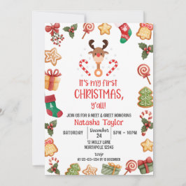 Rudolph Reindeer, CHRISTMAS Baby Meet & Greet Einladung