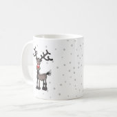 Rudolph Reindeer Kaffeetasse (Vorderseite Links)